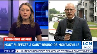 Mort suspecte à SaintBrunodeMontarville [upl. by Baecher]