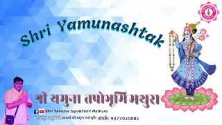 Shri YamunashtakSanskritGujaratiEnglish lyrics [upl. by Yr]