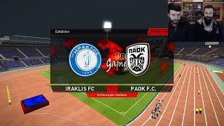 Ηρακλής  ΠΑΟΚ  PES 2016 ProGamerZ GREEK Ultimate Patch [upl. by Gensmer]