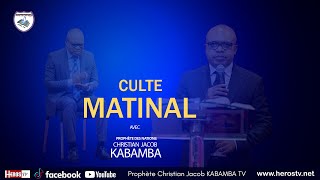 COMBATRE LES ESPRITS DE MORTS CULTE MATINAL  DU 221120204 AVEC LE PROPHETE CJ KABAMBA [upl. by Jankell714]