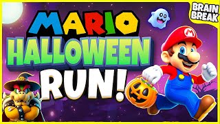 Mario Halloween Run  Halloween Brain Break  Halloween Games For Kids  GoNoodle Games [upl. by Obe]