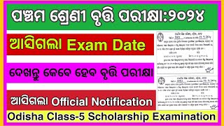 Odisha Class5 Scholarship Exam Update 2024 BNTEducation [upl. by Asilet]