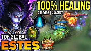 ESTES BEST BUILD 2023  TOP GLOBAL ESTES GAMEPLAY  MOBILE LEGENDS✓ [upl. by Galitea264]