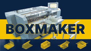 Boxmaker – corrugated box making machine [upl. by Slade]