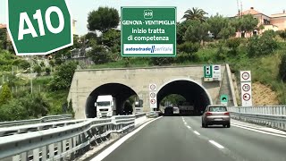 IT  A10 Savona  Autostrada dei Fiori Carreggiata Sud [upl. by Lucille]