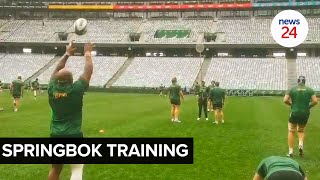 WATCH  Captain Siya trains with Boks looks fit and ready for All Blacks [upl. by Manup]