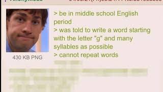 Anon Schools Teacher at English Assignment  4Chan Greentext Stories [upl. by Tnayrb]