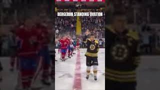 BERGERON GETS A STANDING OVATION AT CHARITY GAME hockey icehockey nhl vcTSNSports [upl. by Berenice834]