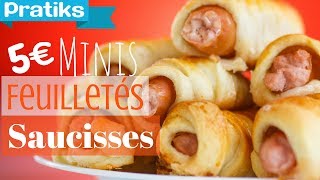 Cuisiner des minis feuilletés aux saucisses  Les astuces étudiantes [upl. by Neelie]