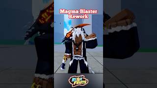 MAGMA BLASTER REWORK Dragon Update Blox Fruits shorts bloxfruits dragonupdate viralshorts [upl. by Anahsed]