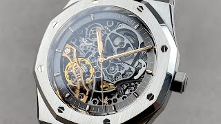 Audemars Piguet Royal Double Balance Wheel Openworked 15407STOO1220ST01 Audemars Piguet Review [upl. by Streeter]