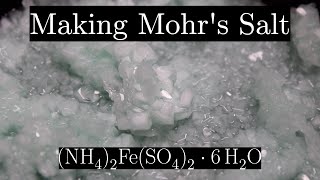 Making Mohrs salt  a lovely green iron salt [upl. by Naloj]