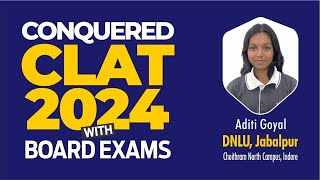 VIDHIGYA CLAT TUTORIALS  Testimonial Series  Topper Aditi Goyal [upl. by Crista]