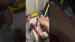 Electricians POV of getting a cable ready for terminating sparky electrical electrician pov [upl. by Akehsat]