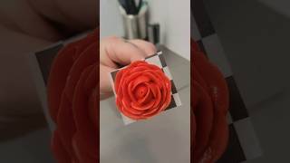 buttercream rose 🌹 cake rose cakeshorts cakedecorating buttercreamrose cakevideos cakegoals [upl. by Imoan]