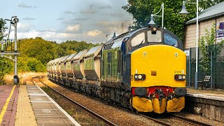 Class 37 218 powers through Creswell  20th August 2024 [upl. by Anselm]