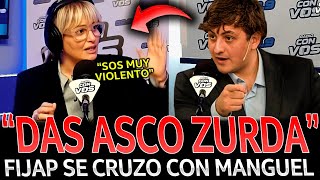 ¡EL LIBERTARIO FRAN FIJAP se CRUZÓ con MANGUEL y LOS ZURDOS en VIVO [upl. by Canter647]