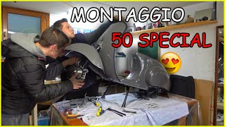 Il MONTAGGIO della mia NUOVA VESPA 50 SPECIAL 😍 ep2 [upl. by Lyrehc]