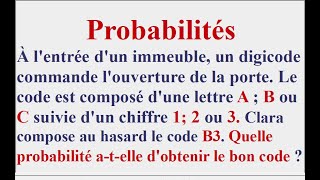 Quelle est la probabilité de cet événement [upl. by Teresina]