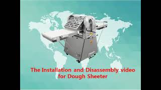 installation and disassembly of dough sheeter [upl. by Aramoj]