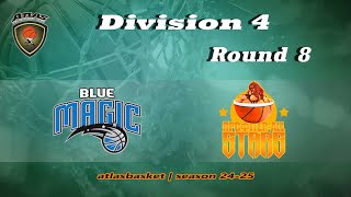 Atlasbasket  Div 4Round 8  BLUE MAGIC vs PROFITERALLSTARS [upl. by Tarfe149]