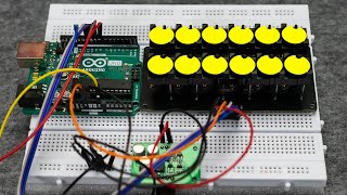 2x6 Flip disc Display amp Arduino Uno [upl. by Kerad]