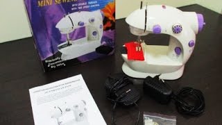 Tutorial  How To Operate The Mini Sewing Machine ♥ [upl. by Cadel]