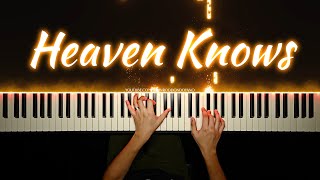 Heaven Knows  Orange amp Lemons  Piano Cover with PIANO SHEET [upl. by Adniuqal301]