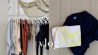 vlog ｜引っ越します｜春服baserange、privspoonsclubジェラートピケ｜鈴懸、くぬぎや、ボンジュク本粥｜荷造りと掃除の日々 [upl. by Ashton]