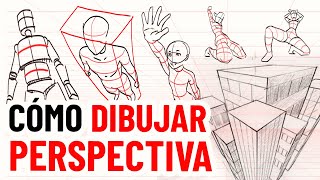 EL MÉTODO DEFINITIVO para DIBUJAR PERSPECTIVA y PROFUNDIDAD [upl. by Oilicec]