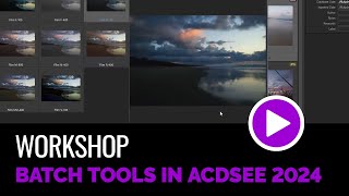 Perform Multiple Photo Editing Tasks using the Batch Tools in ACDSee [upl. by Negriv106]