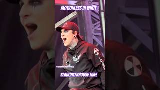 Motionless In White Chris Motionless Screams Are insane Part 2💥✨ Slaughterhouse Live [upl. by Angela]