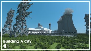 Building A City 1  Nuclear Power Plant  Minecraft Timelapse [upl. by Aseram]