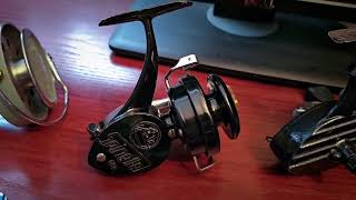 Various designs of vintage Fixed spool  Spinning reels [upl. by Atterys]