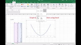 How to graph a Quadratic equation using MS Excel [upl. by Farleigh]