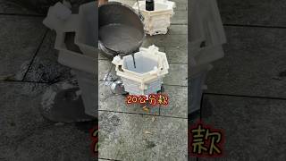 Hexagonal concrete pot  making process in plastic mold  part 425 [upl. by Bainbrudge]