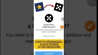 How to withdraw major tokens to okx exchange  Major withdrawal kasa kara  Major withdrawal [upl. by Notlem]