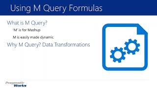 Power BI The Foundations of M [upl. by Rotciv]