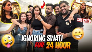 IGNORING SWATI FOR 24HRS 😂 SHE CRIED 😭  RAJATSWATIVLOGS ​⁠rajatbornstar ​⁠SwatiMonga [upl. by Genny]