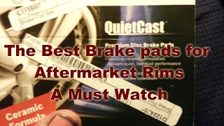 Bosch Brake Pads reviewThe best Pads for Aftermarket Rims [upl. by Battat127]