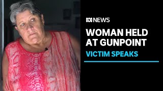 Queensland woman tells of gunwielding home intruder  ABC News [upl. by Oluas]