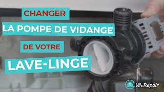 Comment changer la pompe de vidange d’un lavelinge   WeRepair [upl. by Odnamla]