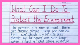 What Can I Do To Protect The Environment Paragraph 150 words  CBSE Expression Series 2024 [upl. by Aikemal]