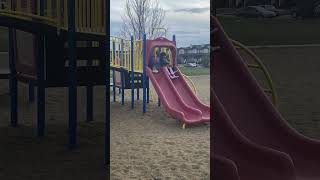 Going to the park on a chilly afternoon🌬️🌤️💛 kidsvideos playground park canadalife funday [upl. by Franchot11]