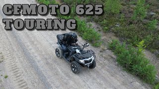 CFMOTO 625 Touring  Testing my new drone [upl. by Hsima]