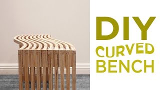 Curved Plywood Bench  28 [upl. by Connors]