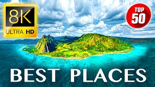 TOP 50 • Most Amazing Tourist Attractions in the World 8K ULTRA HD [upl. by Lothario]