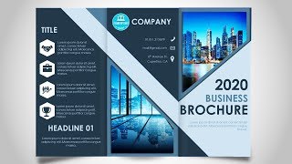 How to make a Brochure in PowerPoint  Print Ready design [upl. by Stephi]