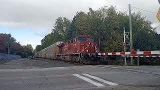 FOULED HORN CPKC 8730 4816 at Alliston Ontario [upl. by Ratib]