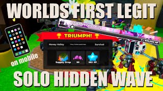 WORLDS FIRST SOLO HIDDEN WAVE TRIUMPH RAW FOOTAGE Impossible after 1353 patch [upl. by Inoek]